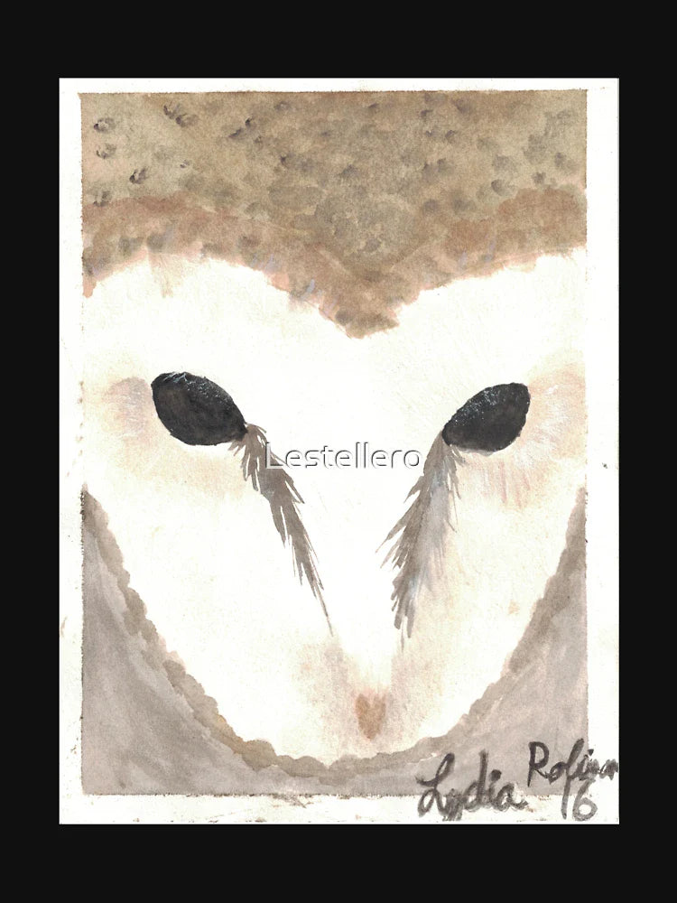 Barn Owl Watercolor Art