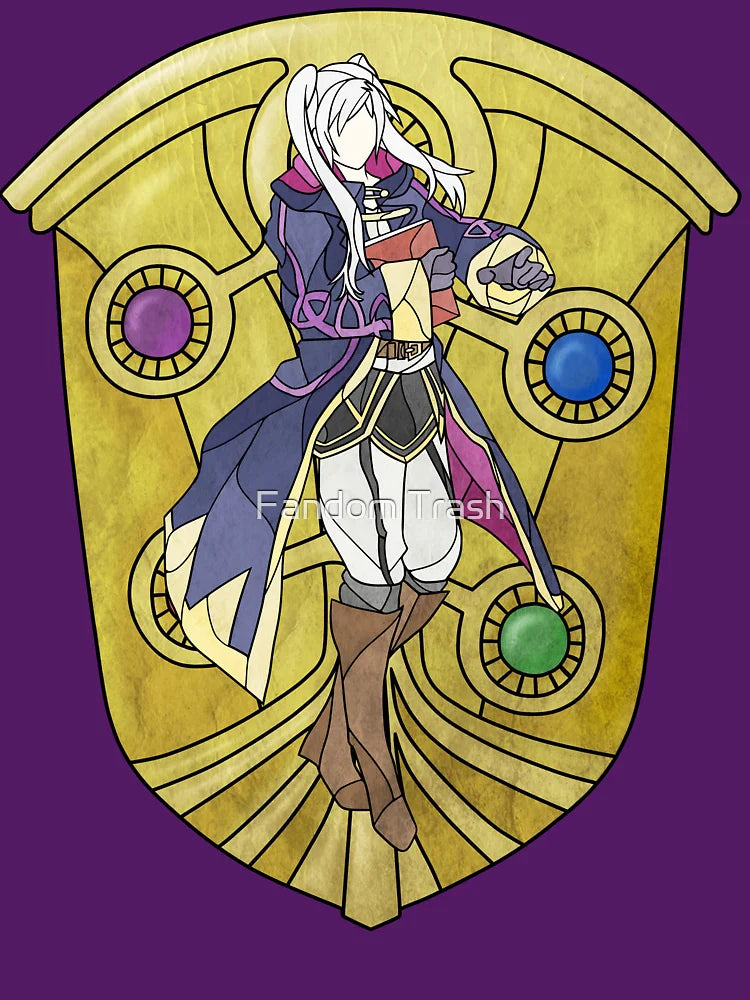 Stained Glass Female Robin