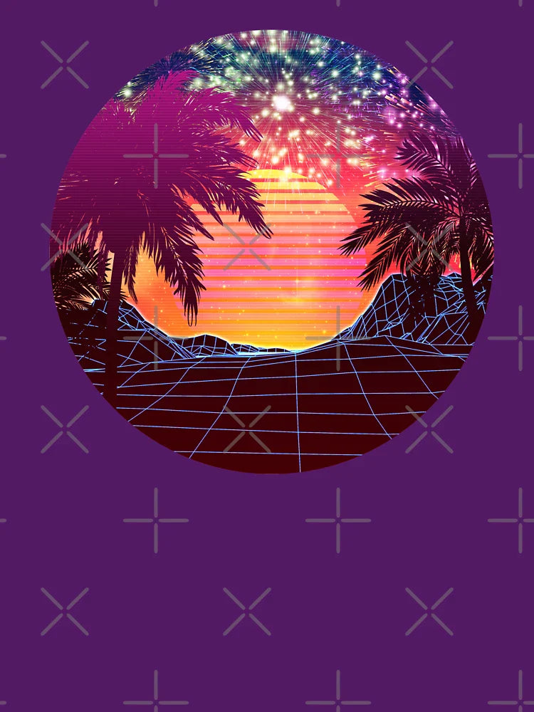 Vaporwave christmas in july