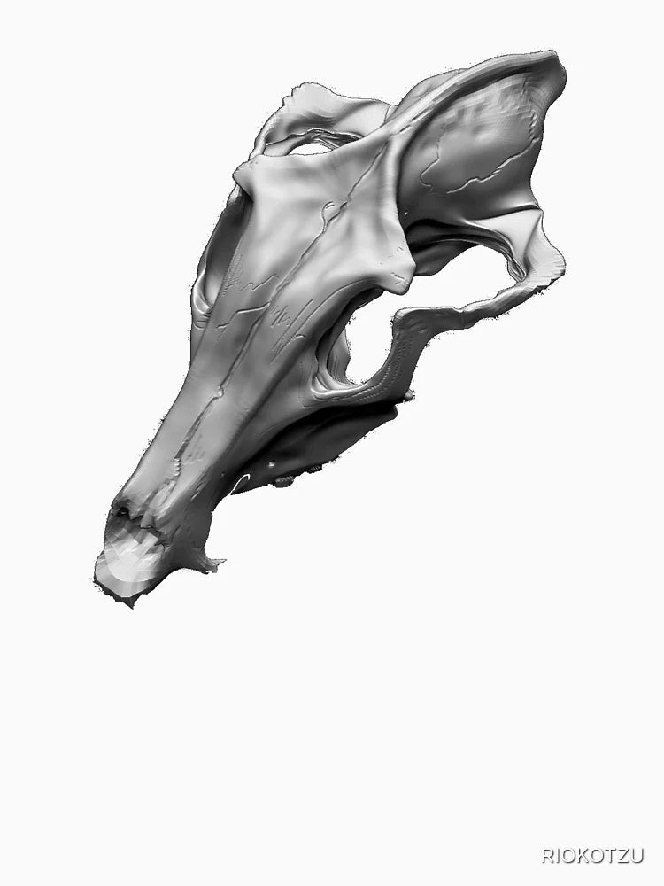 Maned wolf 3D Zbrush halloween skull