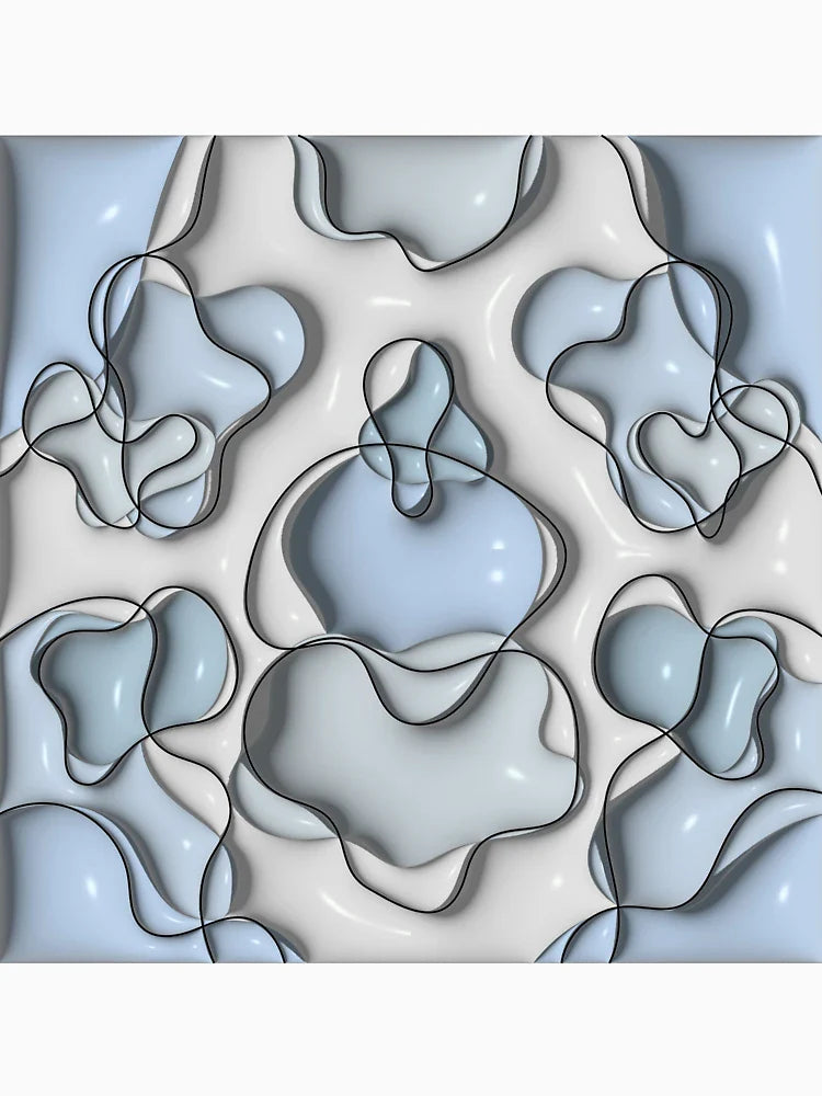 abstract background with bubbles, vector abstract 3d object background