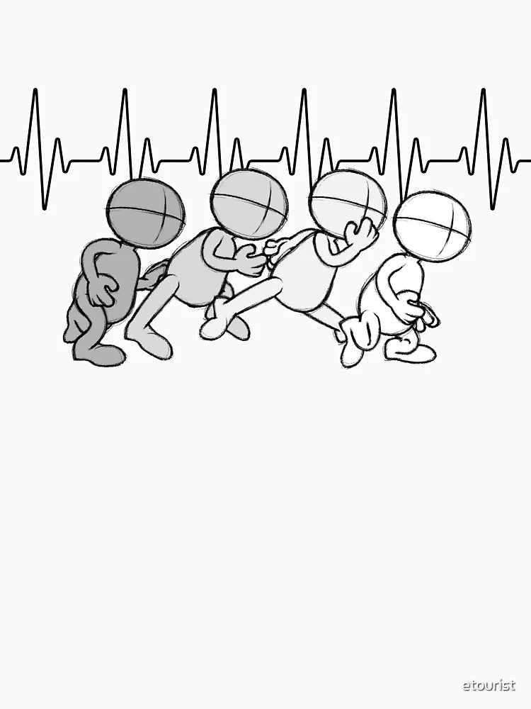 Animator Heartbeat Lifeline Animation is Life Artist Drawing White