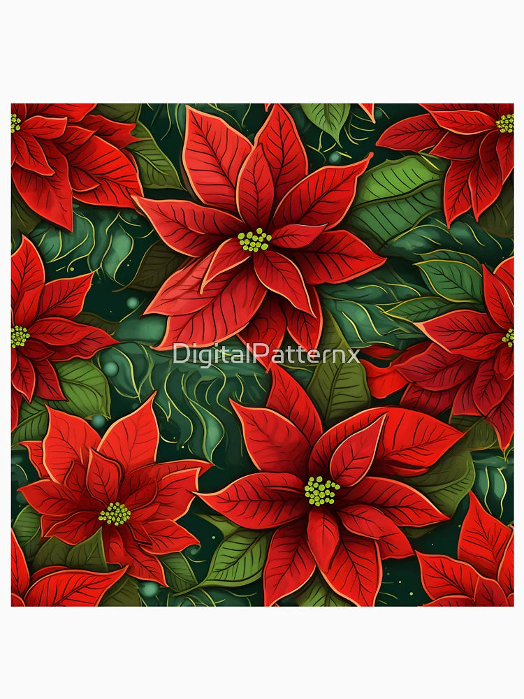 Christmas Decor 1 Poinsettia