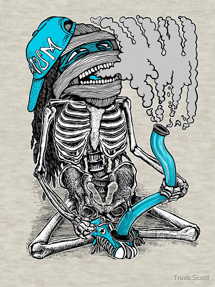 Copy of Copy of Bong addict by MiskelDesign Classic Designs Blue