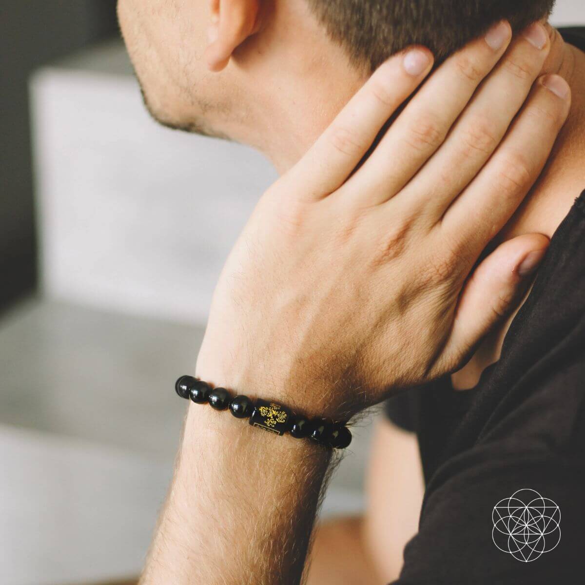 Rainbow Obsidian Protection Bracelet - Bracelet image