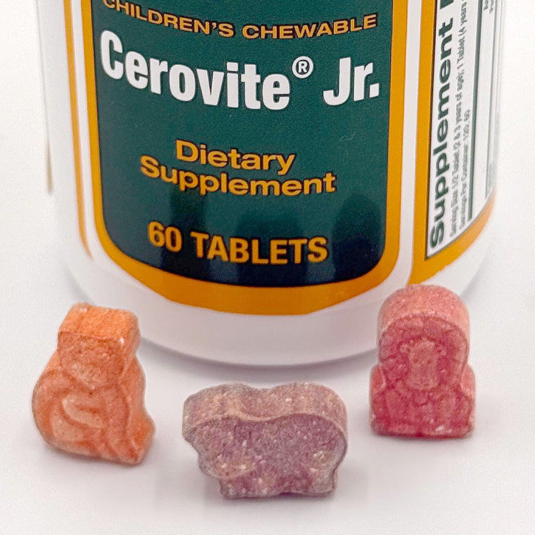 60ct Rugby Cerovite JR Chldren's Chewable Tablets