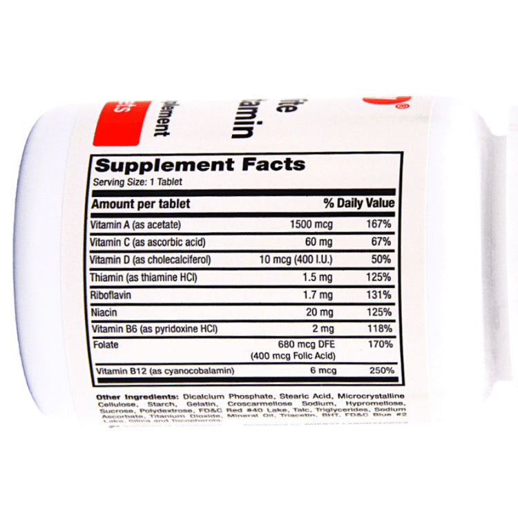 100ct Rugby Daily-Vite Multivitamins