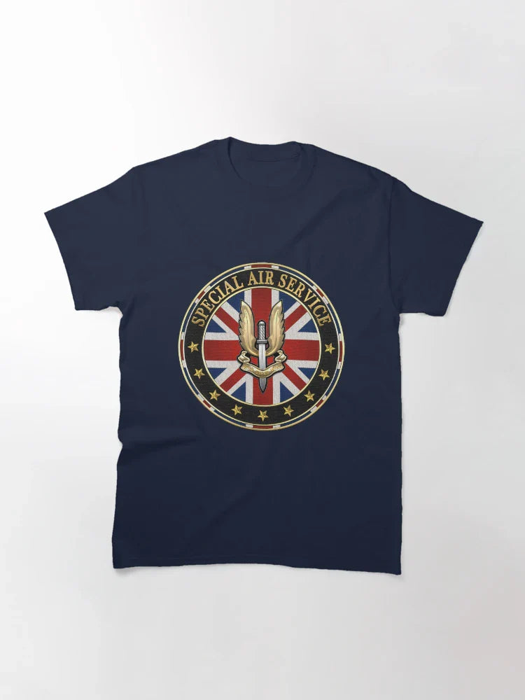 Special Air Service - S A S Badge Special Edition over Blue Velvet