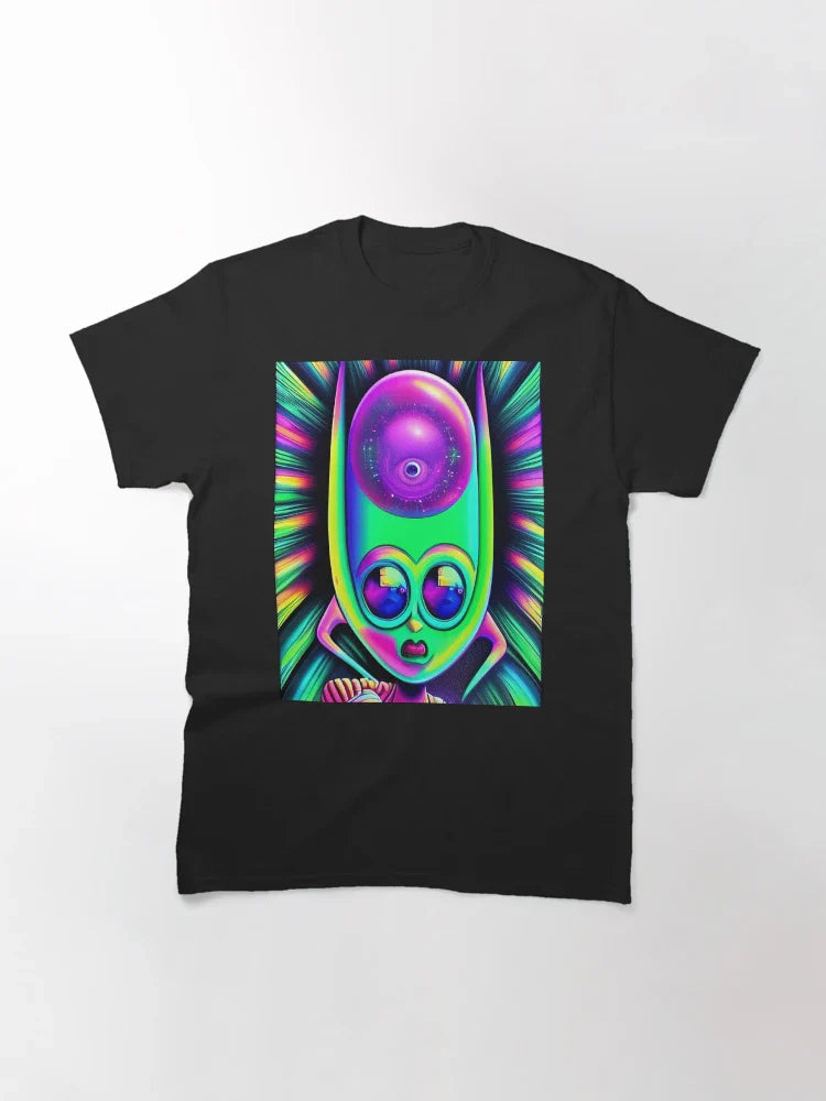 3D alien art. Trippy psychedelic