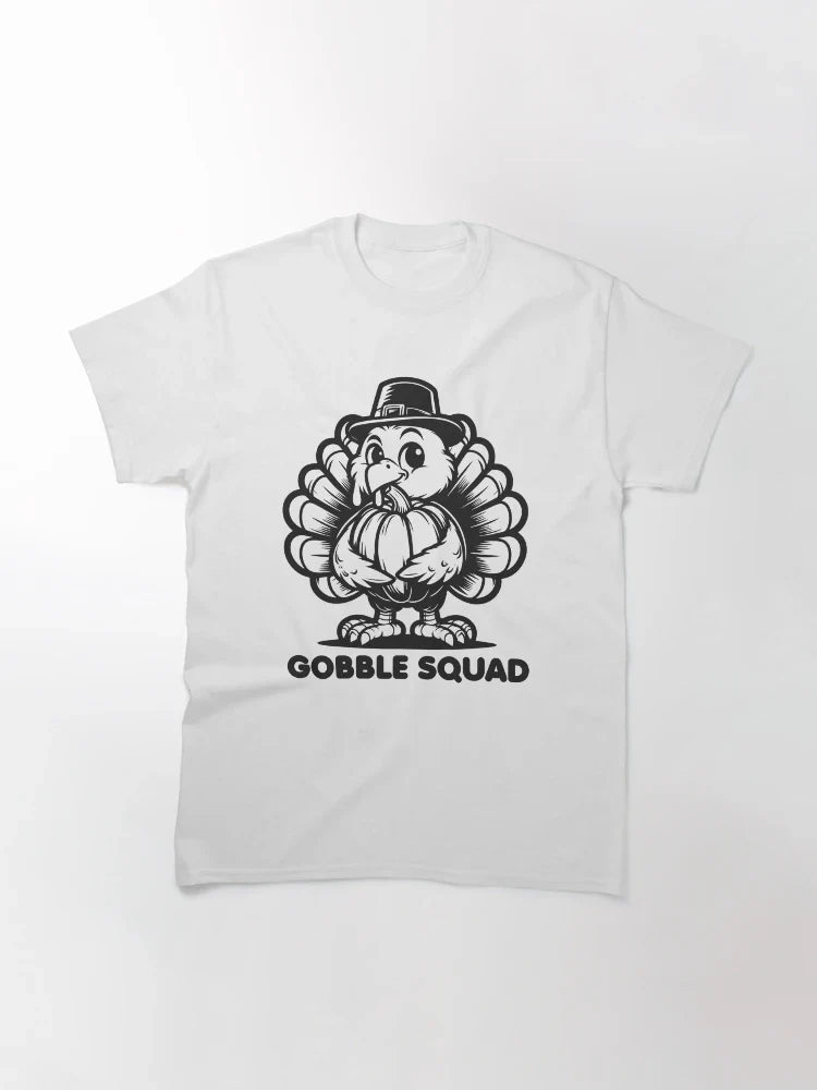 Gobble Squad | Funny Thanksgiving Group Design | Matching Turkey Day Quote | Festive Fall Family Graphic | Playful Holiday Celebration Typography