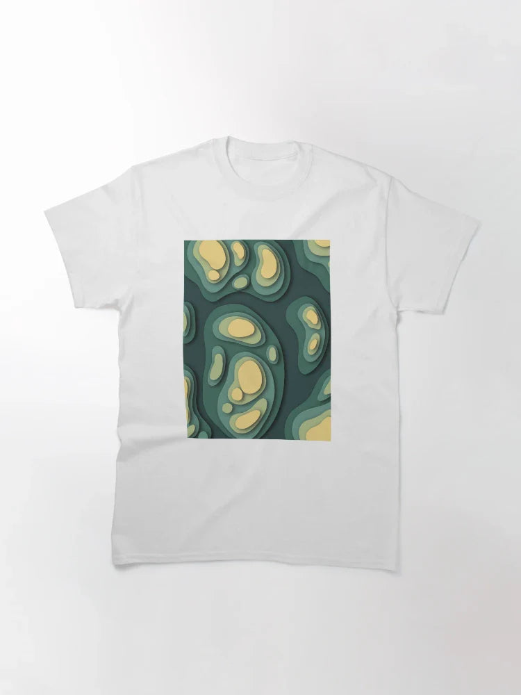 Green and Yellow 3D Paper Cutouts