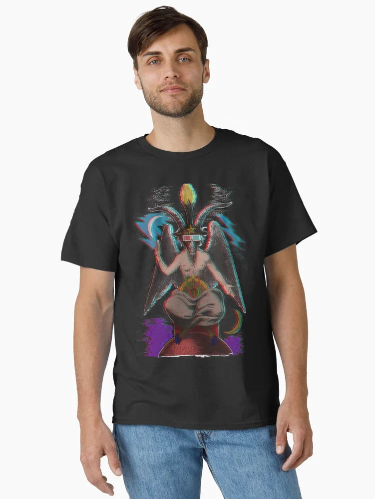 Baphomet in 3D!!! 80s Retro Occult Design