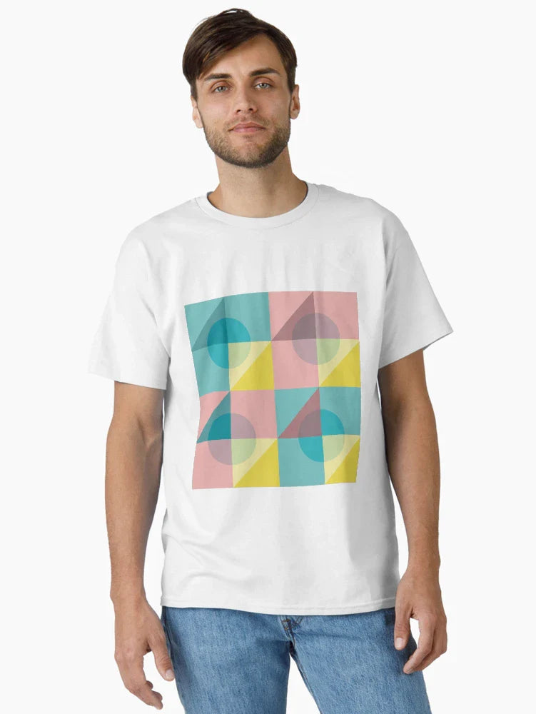 Abstract composition pastel circles