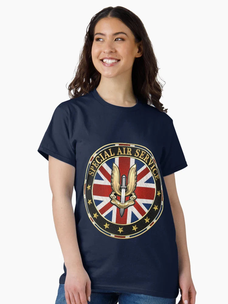 Special Air Service - S A S Badge Special Edition over Blue Velvet