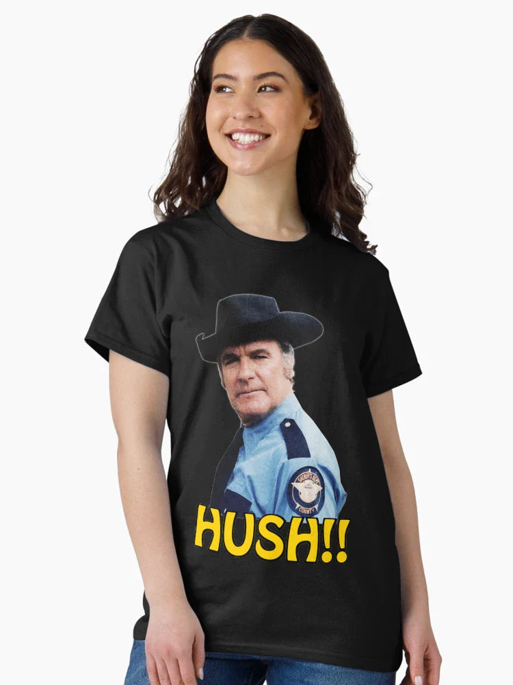 Ro-sco p. Co-ltrane Ra-cerback Du-kes of Haz-zard Ros-co Hu-sh T-Shirts Gift For Fans, For Men and Women