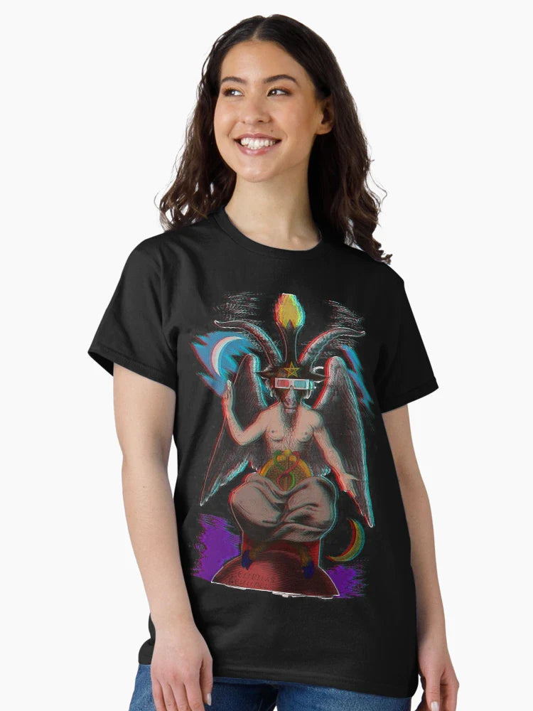 Baphomet in 3D!!! 80s Retro Occult Design