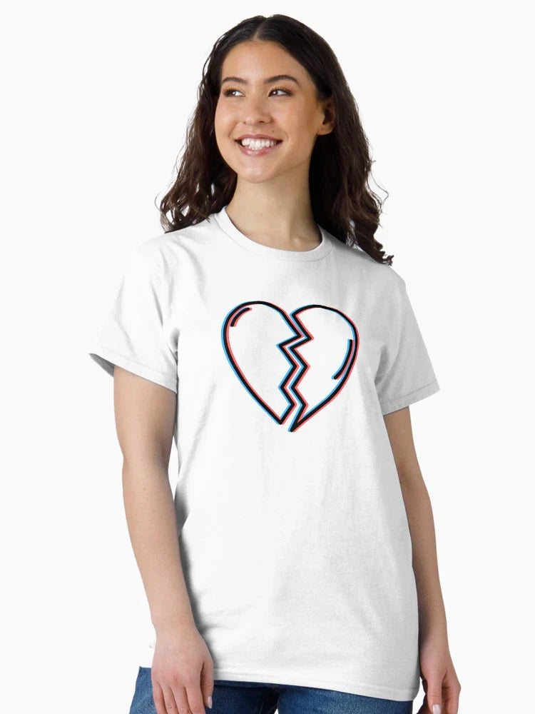Retro 3D Anaglyph Heart Design