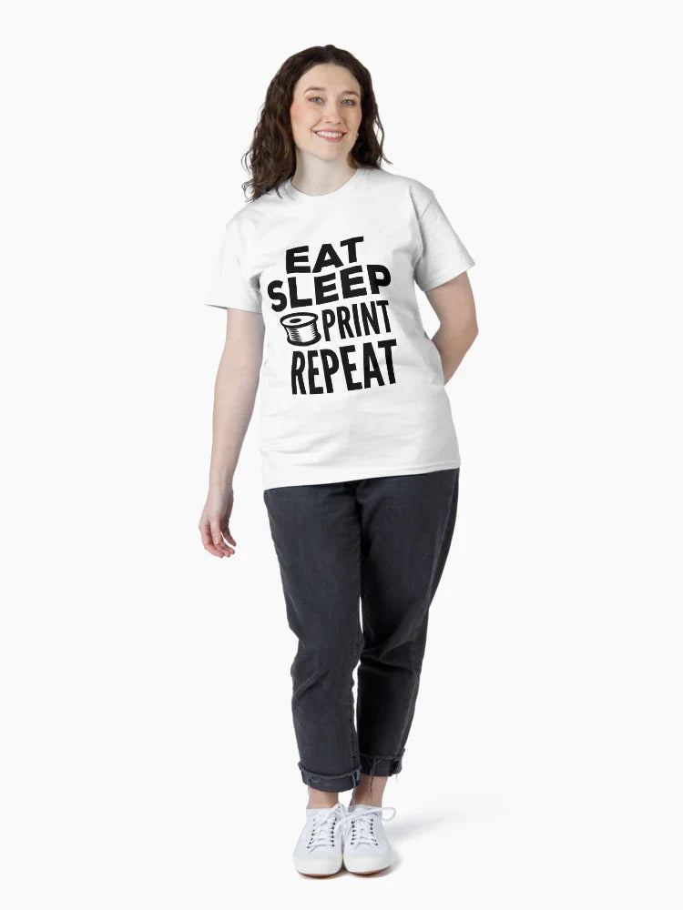 3D Printing Funny Quote - Eat Sleep Print Repeat