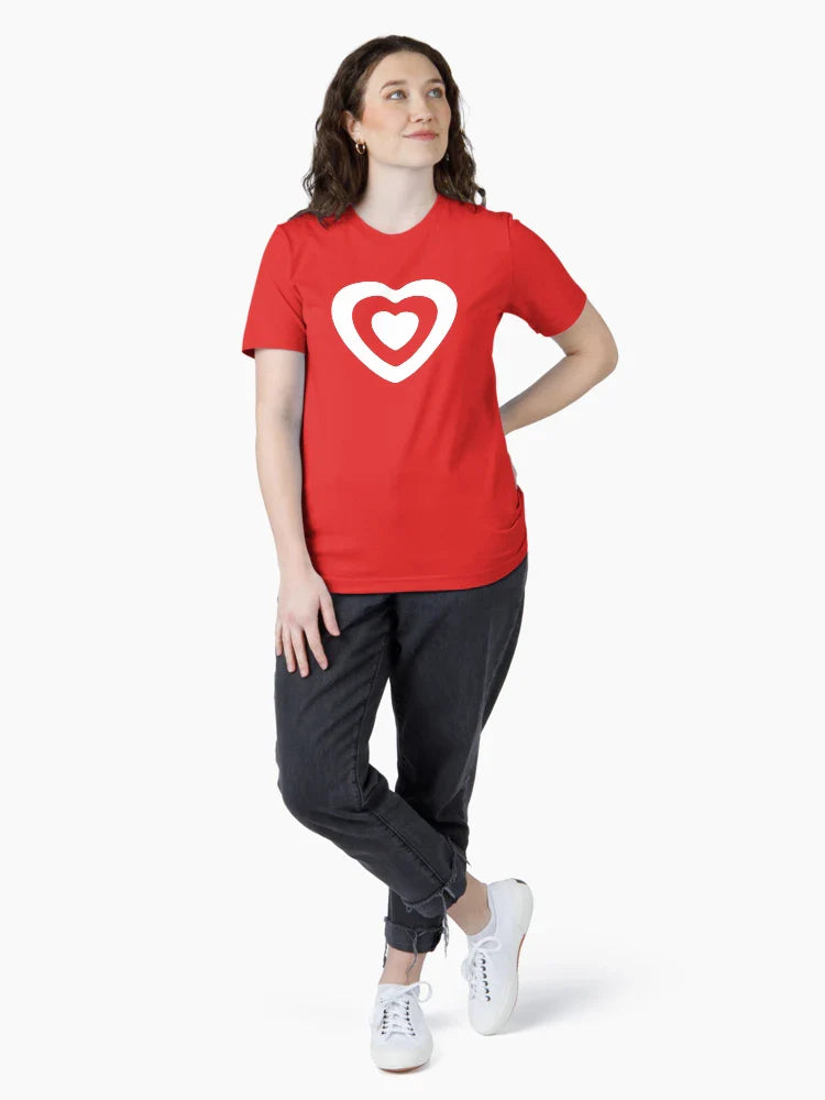 Heart Target red