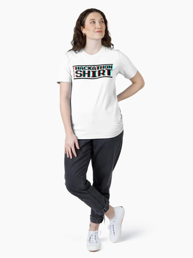 Hackathon shirt, block (8-bit 3D)