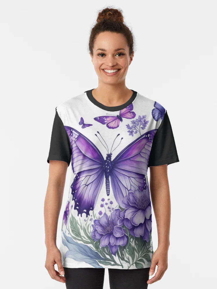 Captivating Purple Butterflies on Flower | 3d purple butterflies | Perfect Gift Idea
