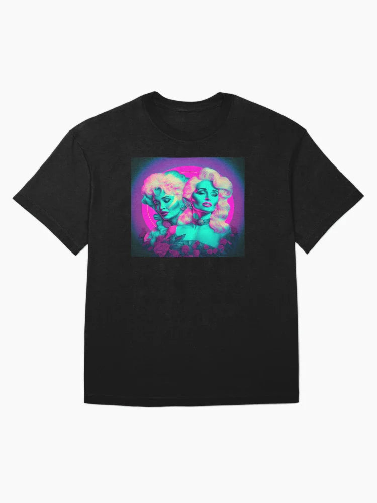 Miley Cyrus And Dolly Parton Vapor Wave