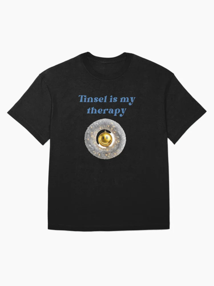 Tinsel Is My Therapy - Fun Festive Design