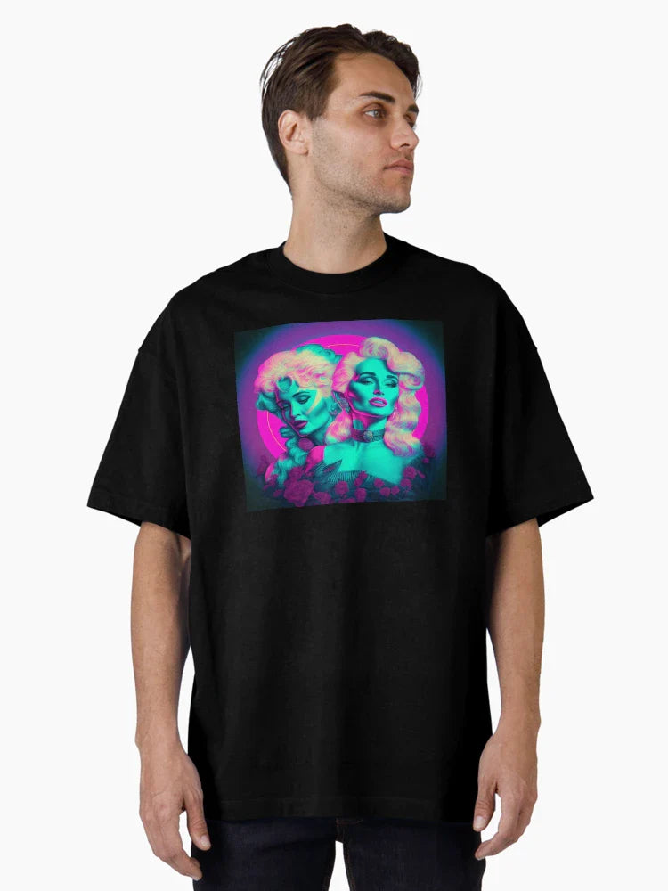 Miley Cyrus And Dolly Parton Vapor Wave
