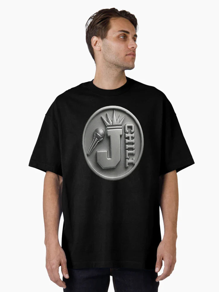 J-Chill Chrome 3D Logo