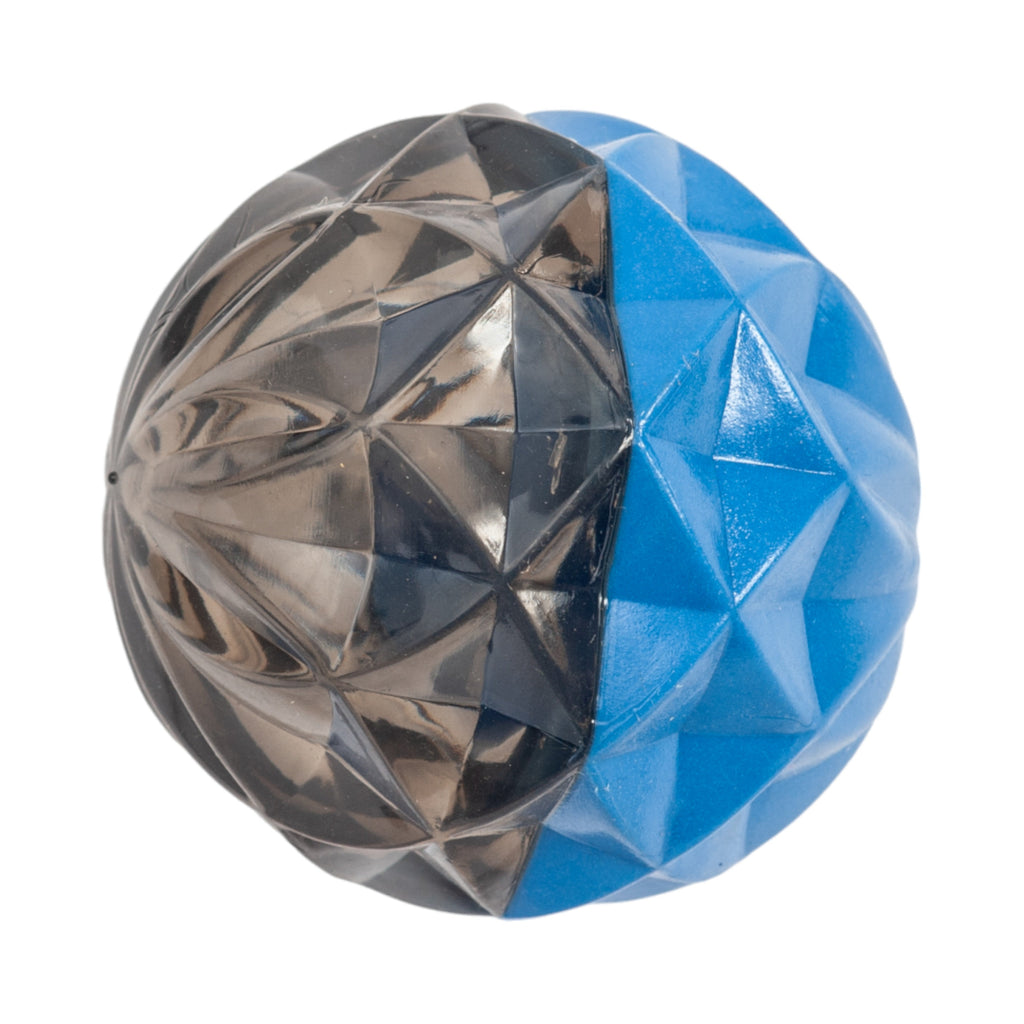 Country Living Geometric Textured Ball Dog Chew Toy, Interactive Rubber Toy for Mental Stimulation – Large
