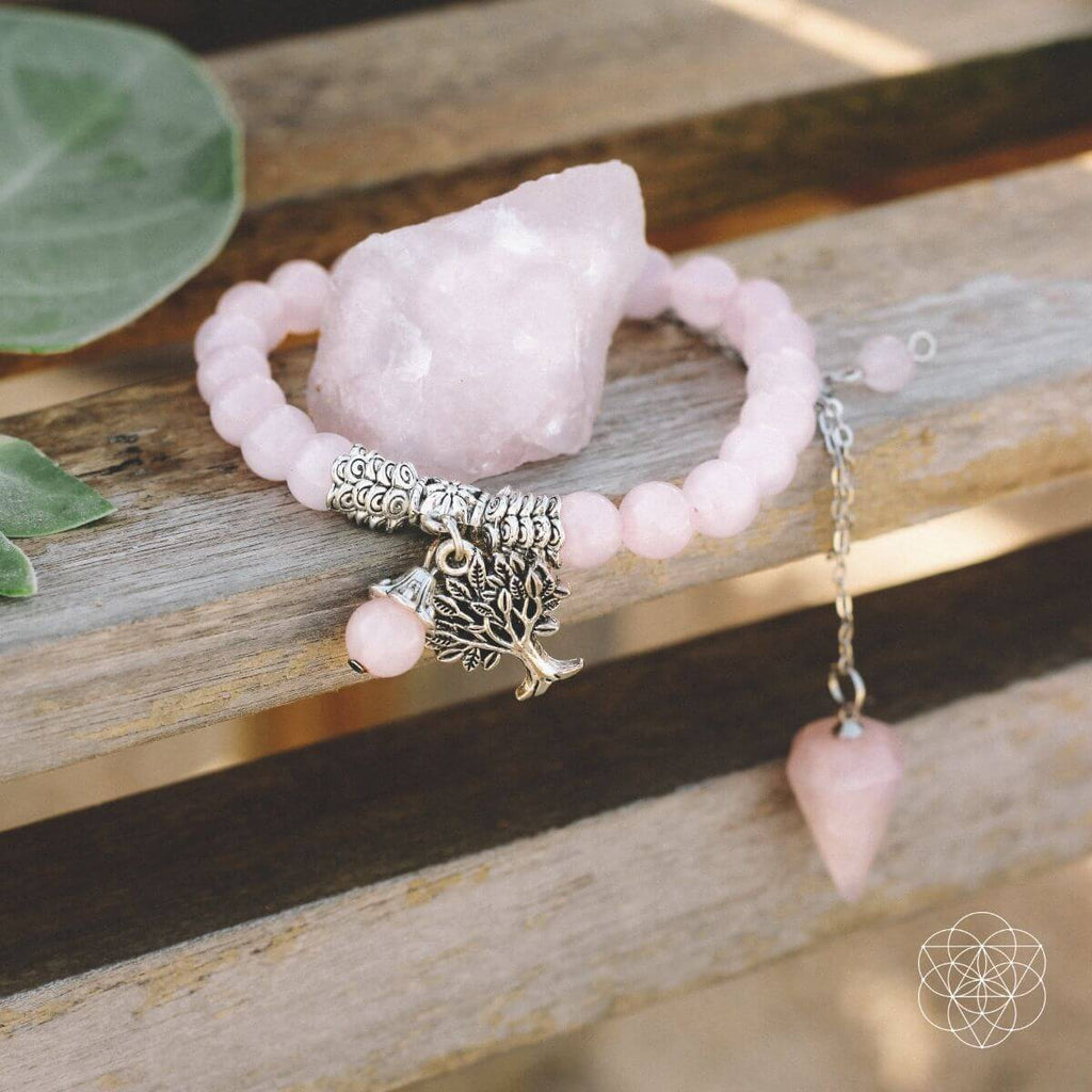 The Rose Quartz Healing Crystal Set - Jewelry Set image