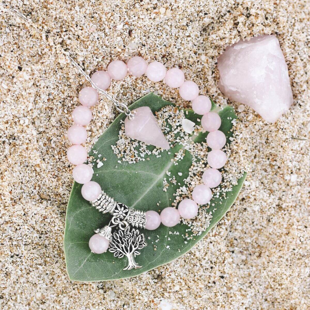 The Rose Quartz Healing Crystal Set - Jewelry Set image
