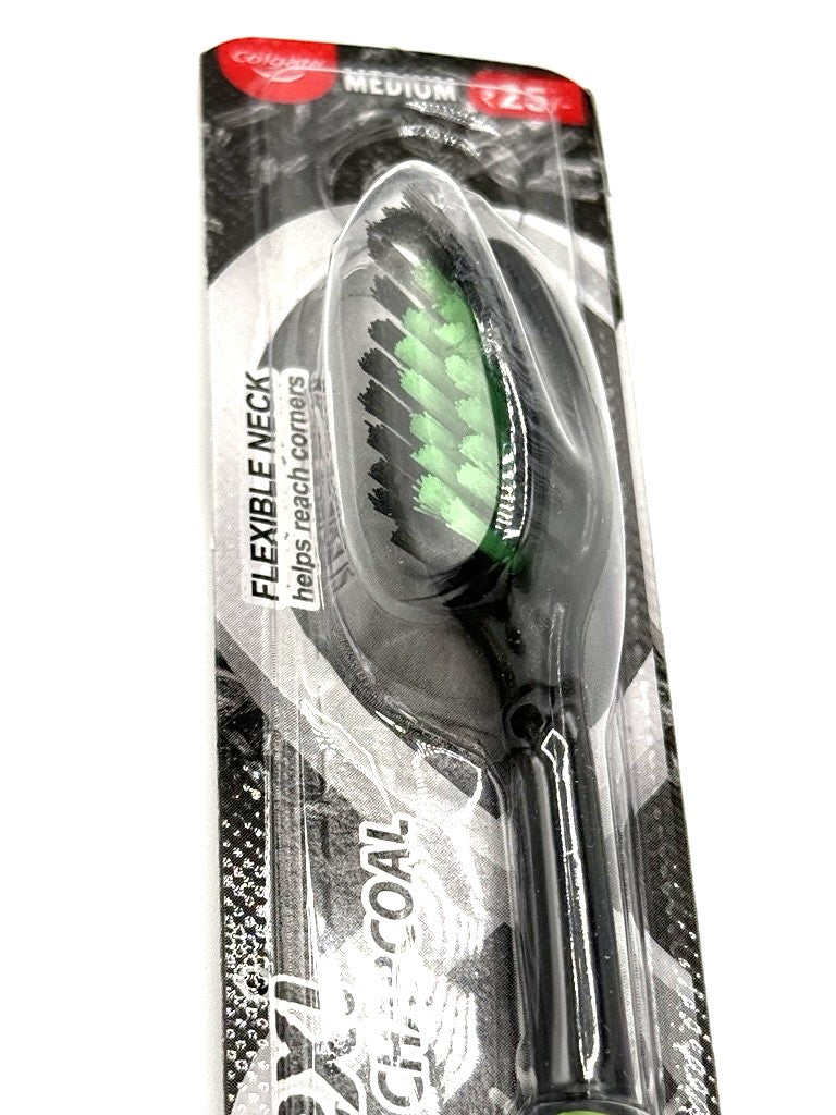 Colgate ToothBrush Medium Super Flexi Charcoal