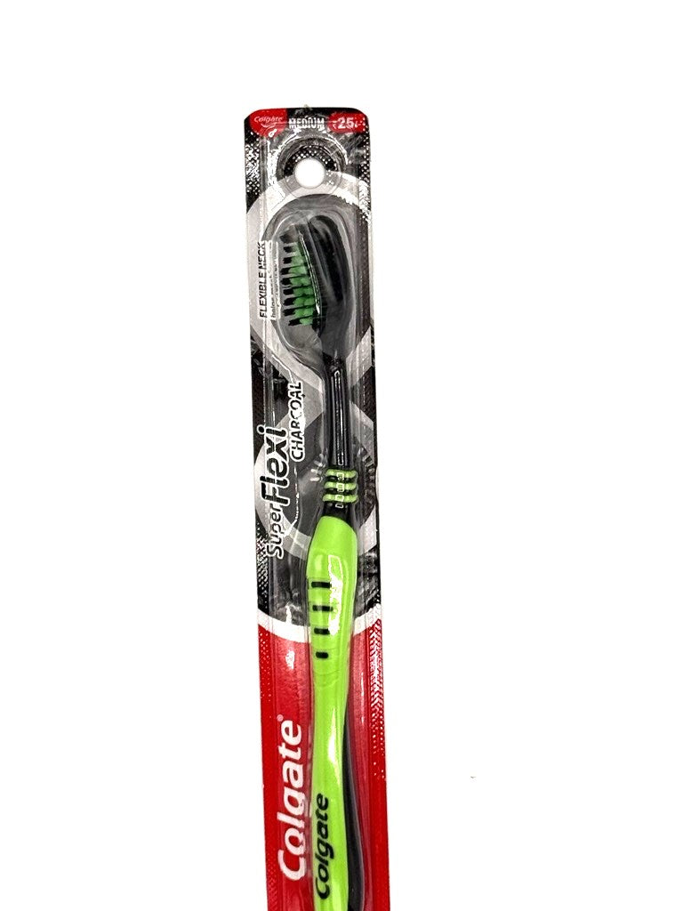 Colgate ToothBrush Medium Super Flexi Charcoal