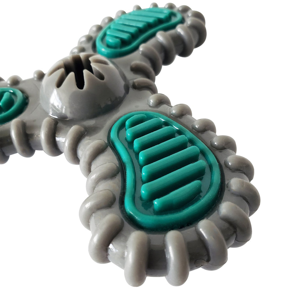 TPR Dental Spinner Dog Chew Toy – Durable Dental Care Fun for Light to Medium Chewers