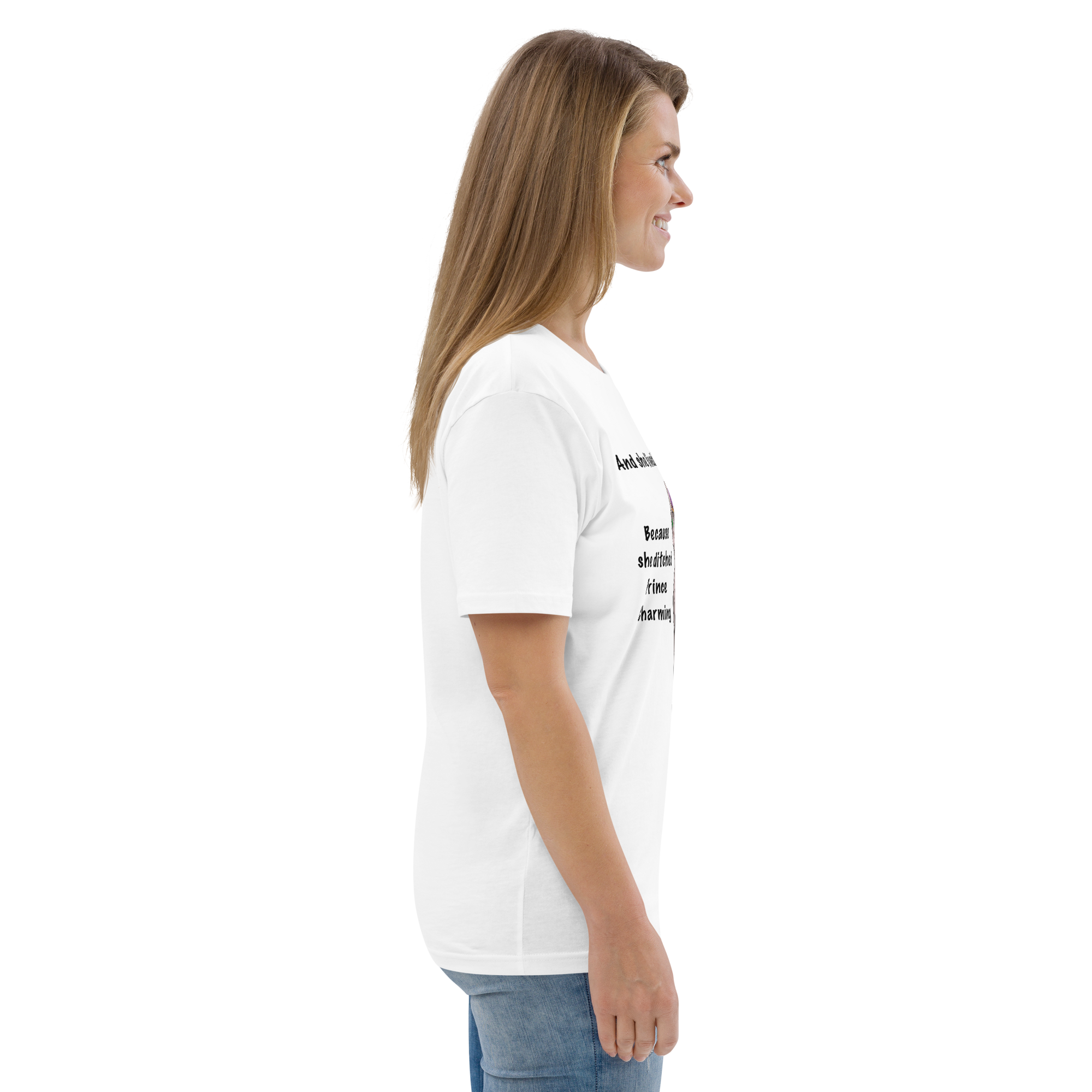 "DITCHED PRINCE CHARMING & GOT A SPHYNX CAT" ECO TEE