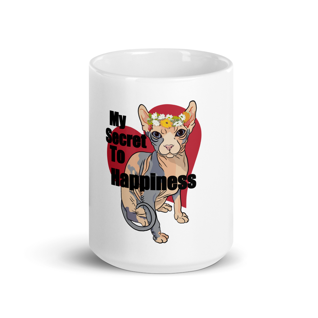 "MY SECRET TO HAPPINESS" COFFEE MUG